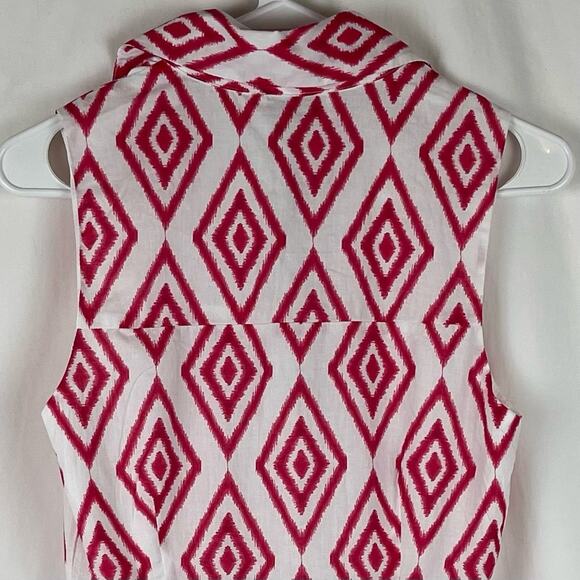 Willa Story Reddish Pink Feminine Coastal Grandma Layla Romper NWT Size XS - Picture 7 of 16